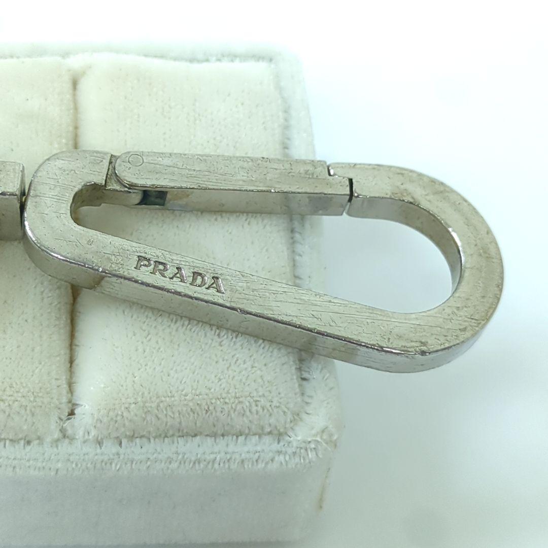 PRADA プラダ カラビナ キーリング キーホルダー シルバーカラー