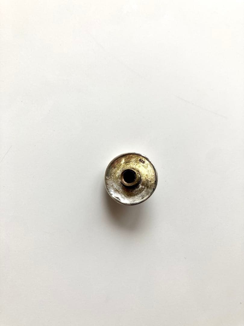 シルバー925 クロスボール レザーベルトループ BWL 新品 リンク部分メッキ