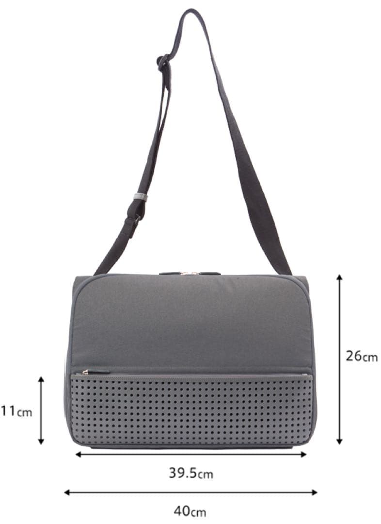 【極美品】SUPERCONSUMER ひらくPCバッグ ネイビー