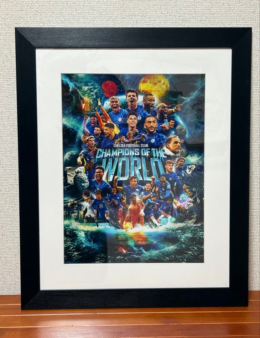 チェルシー 2021 クラブW杯 優勝記念 額入りフォトプリント
