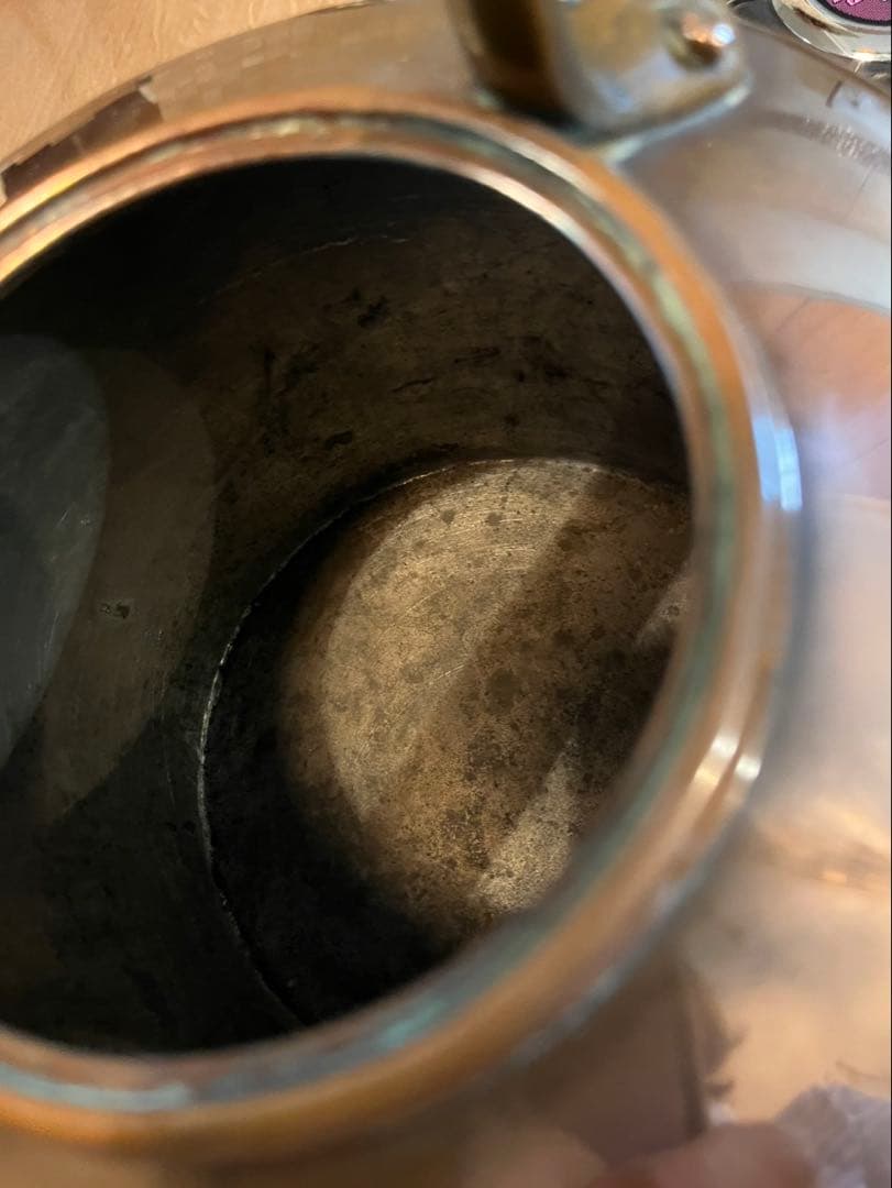 イギリス銅製クラシックティーケトル　アンティーク