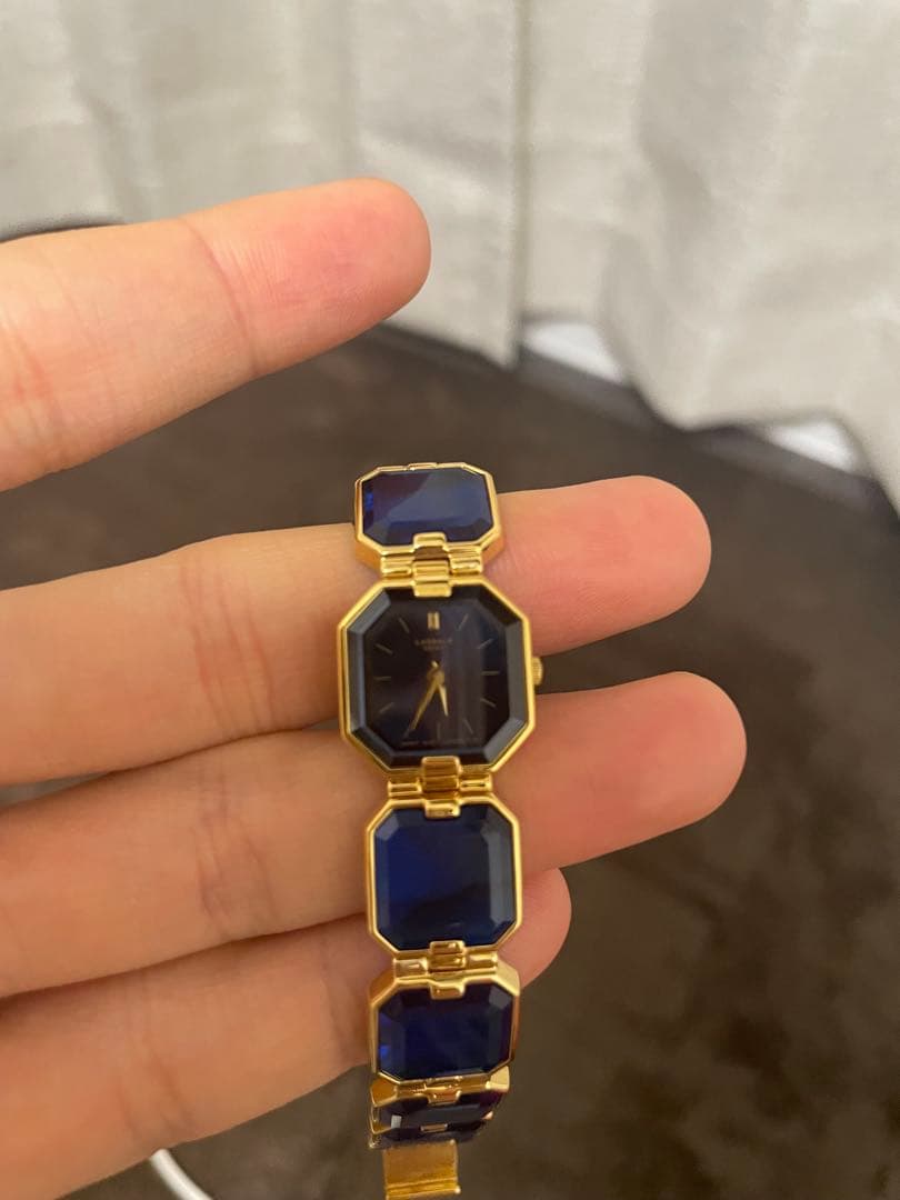 ゆ*」様 ヴィンテージ　超稀少　セイコーラサール　ブレスレット腕時計　グリーンス