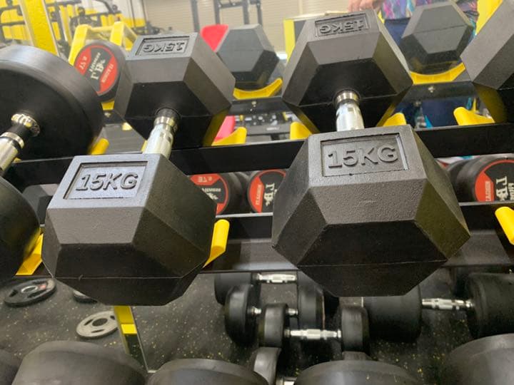 ラバーヘックス  ダンベル12.5kg から20kg