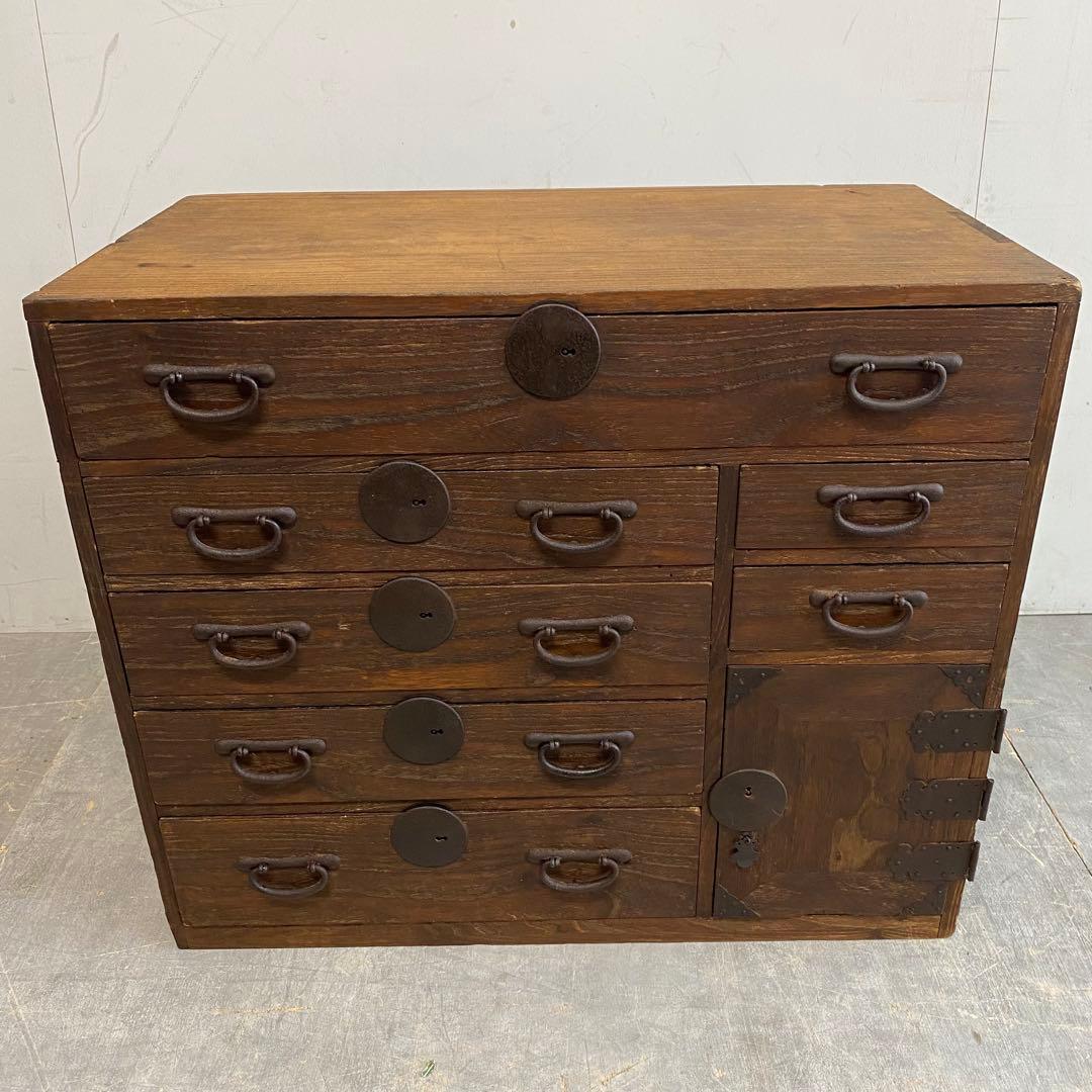 アンティーク チェスト 棚 収納 無垢材 チェスト テレビ台 z416