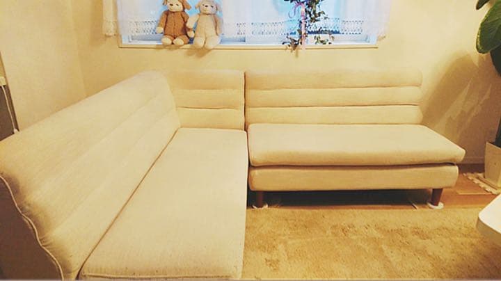 格安！コーナーソファー お洒落なベージュ！値下げok