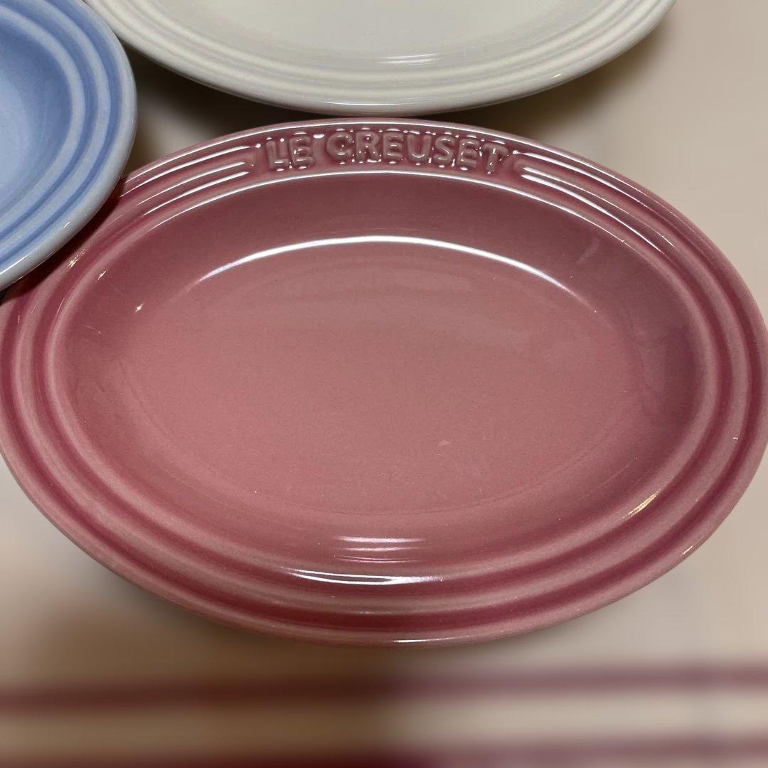 《新品》LE CREUSET ミニオーバルプレート 2箱 10枚