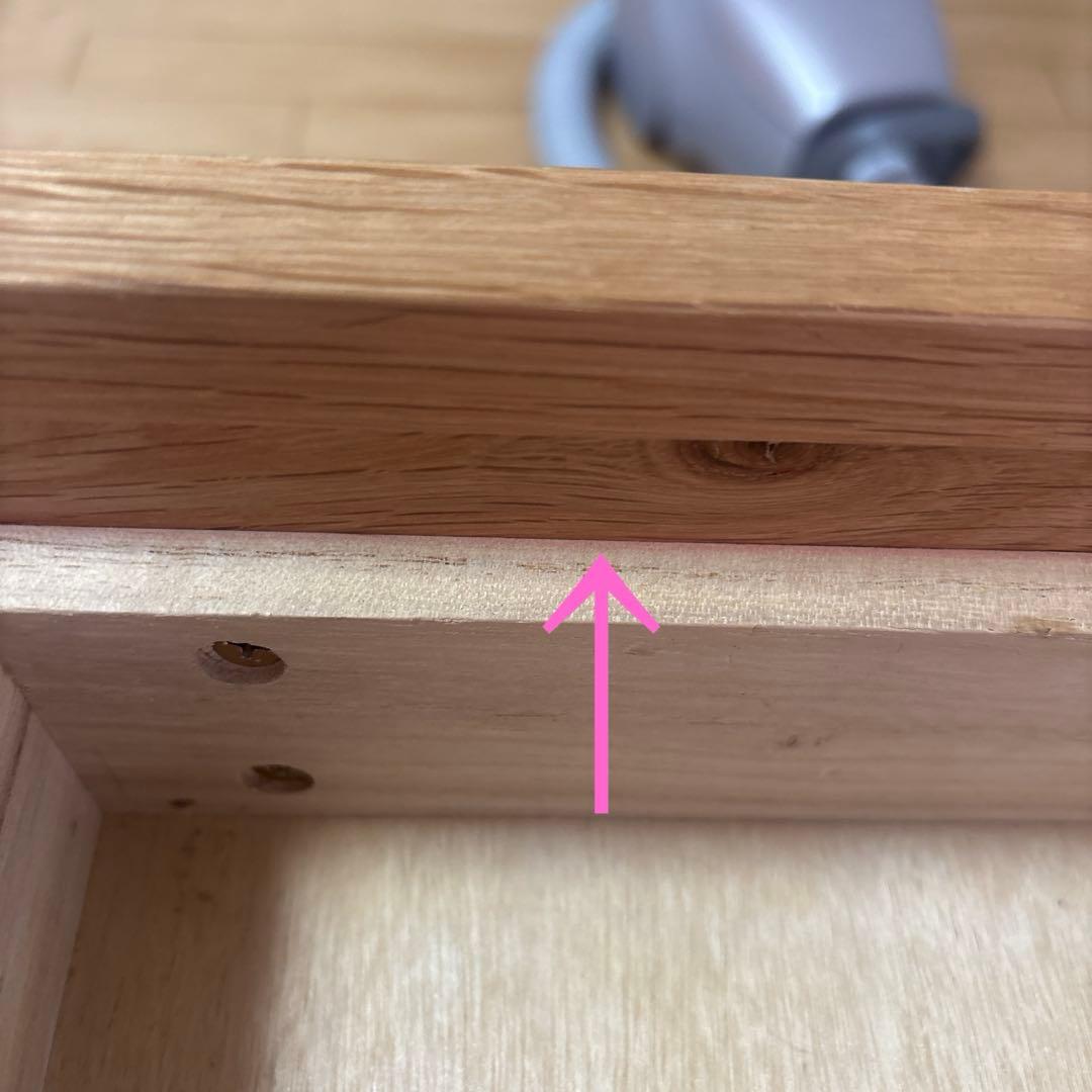 無印良品　無垢材デスクキャビネット　オーク材　学習机