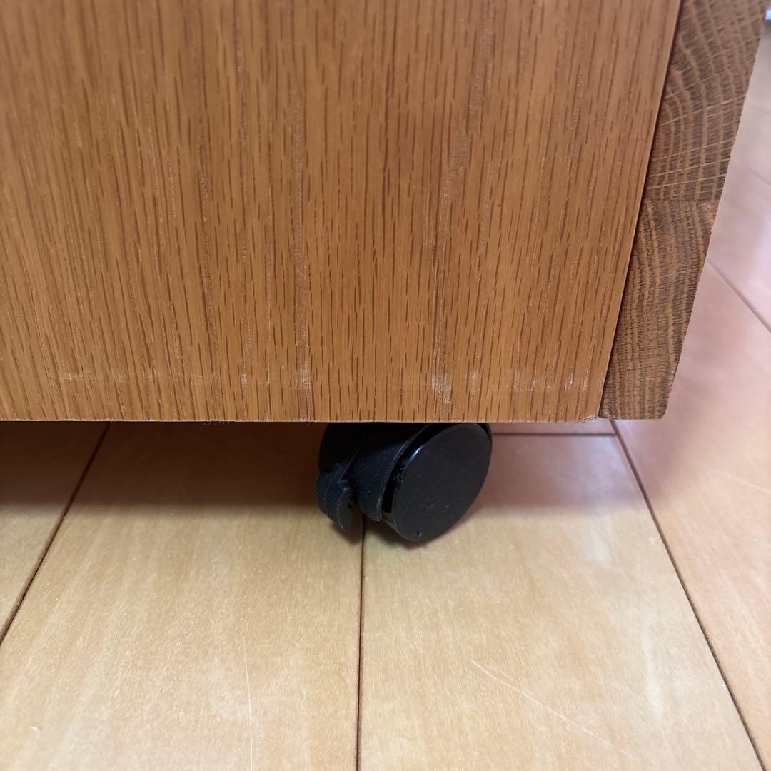 無印良品　無垢材デスクキャビネット　オーク材　学習机