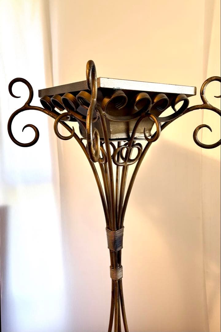 貴重　アンティーク　ディスプレイ　装飾　スタンド　ブロンズ