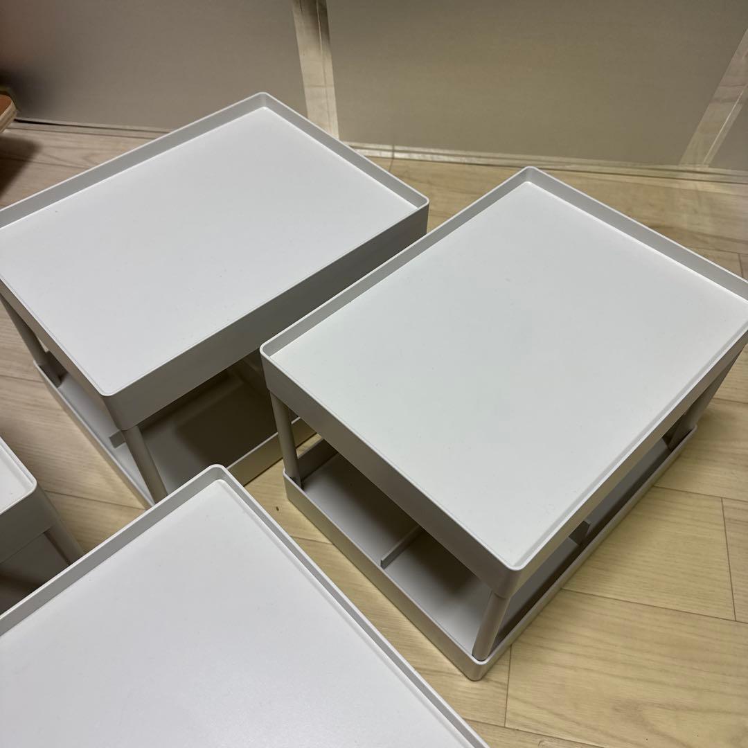 【無印良品】ABS樹脂 脚付トレー（4つセット）