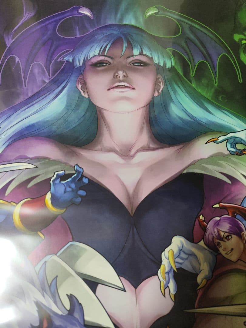 ヴァンパイア リザレクション 開発者サイン入りポスター　CAPCOM