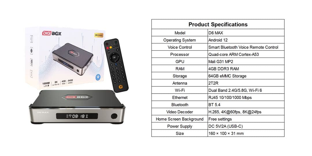即時発送 DIGIBOX D6 MAX8K対応 千兆LAN 168時間見逃し