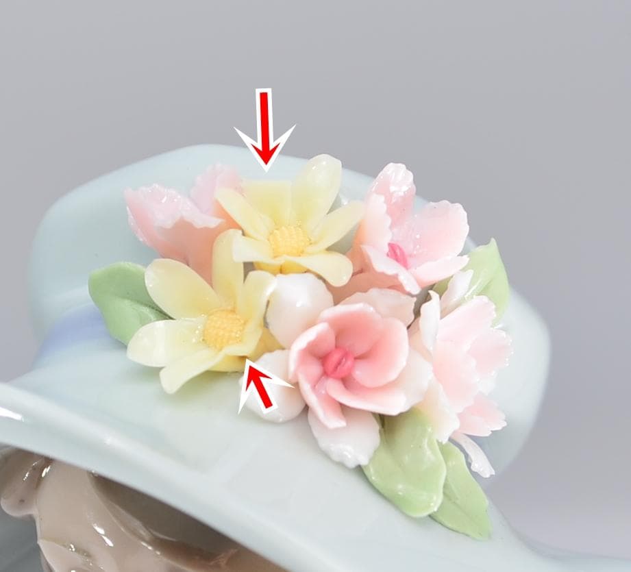 白昼夢　＃6400　★リヤドロ　スペイン　ポーセリン　ヴィンテージ　欠けあり