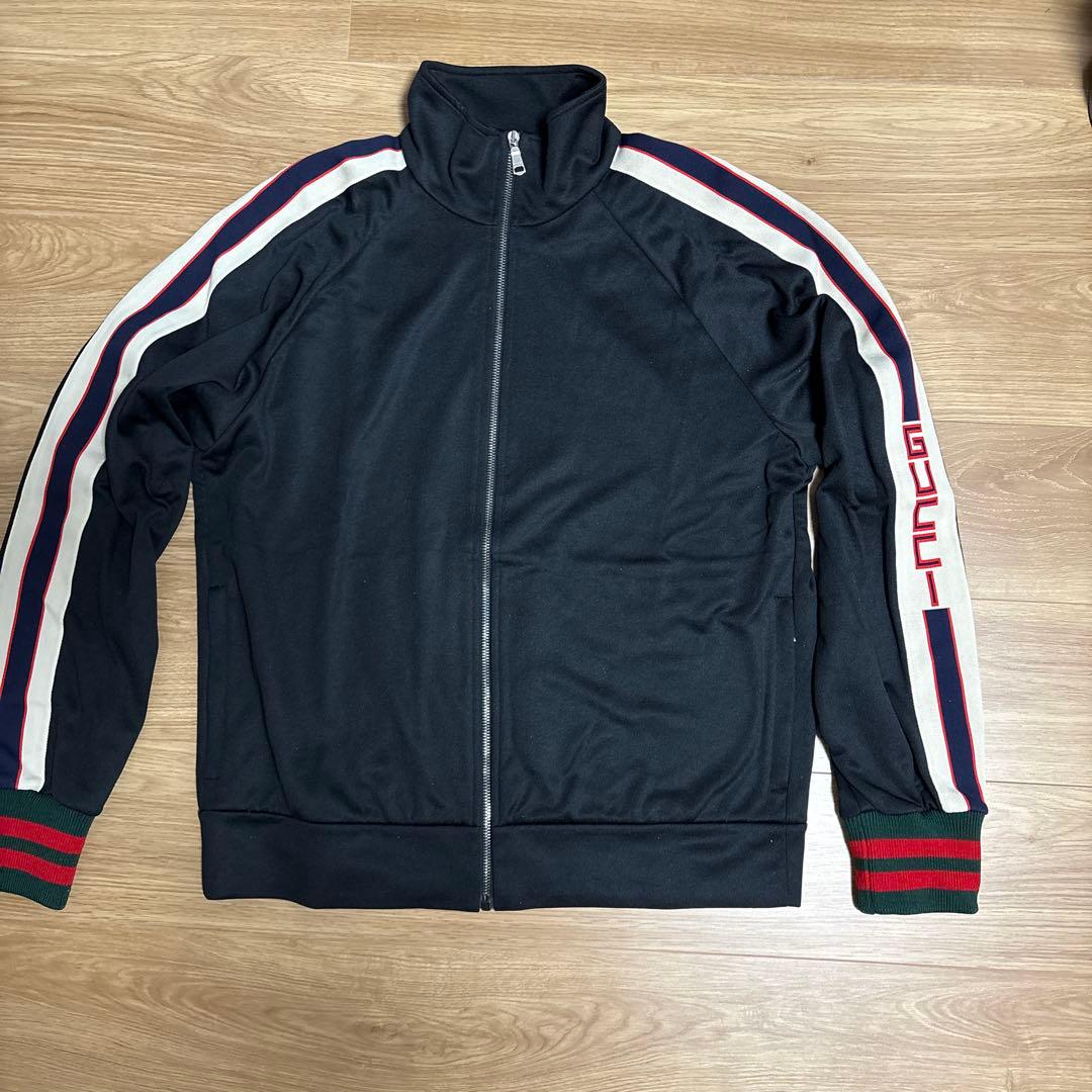 GUCCI グッチ トラックジャケット ジャージ サイドライン ロゴ S