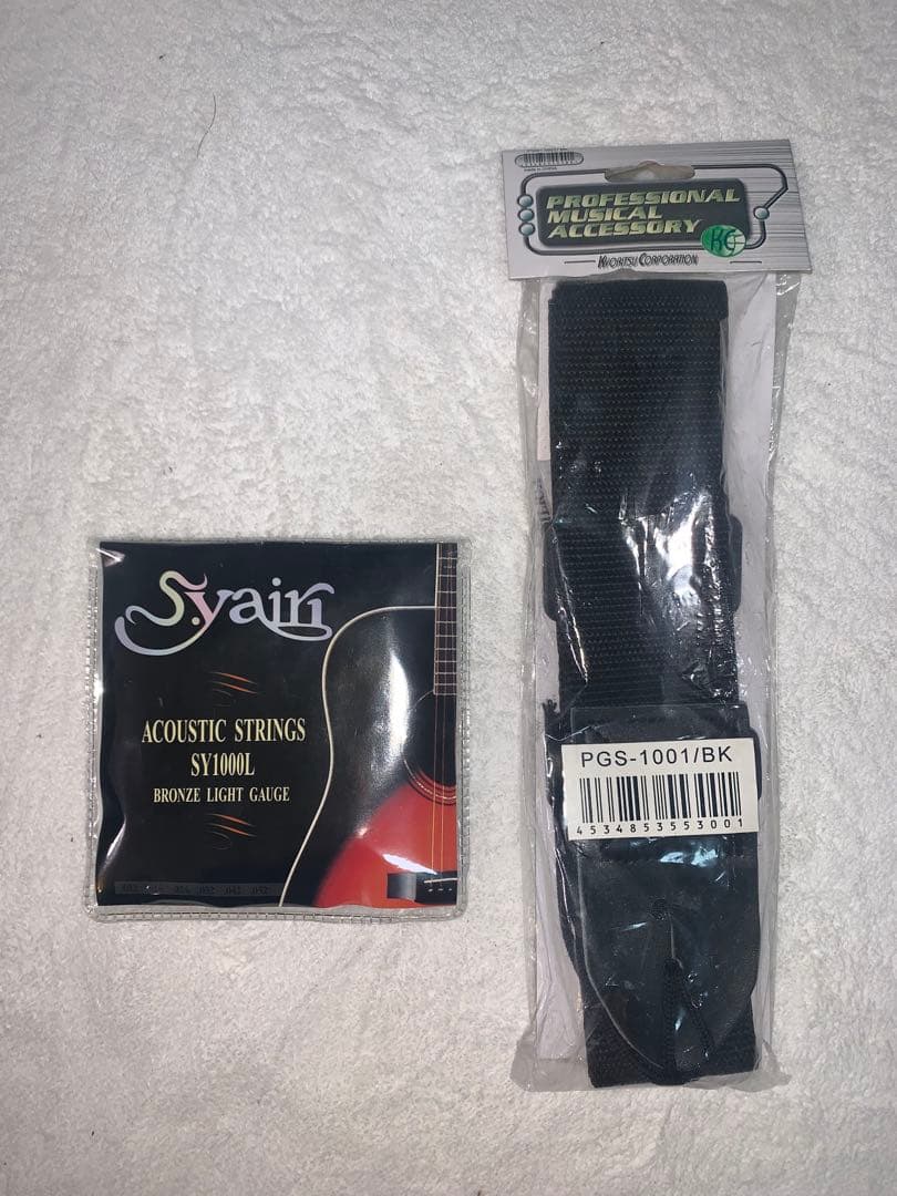 S.yairi アコースティックギター ギターケース、備品2点セット