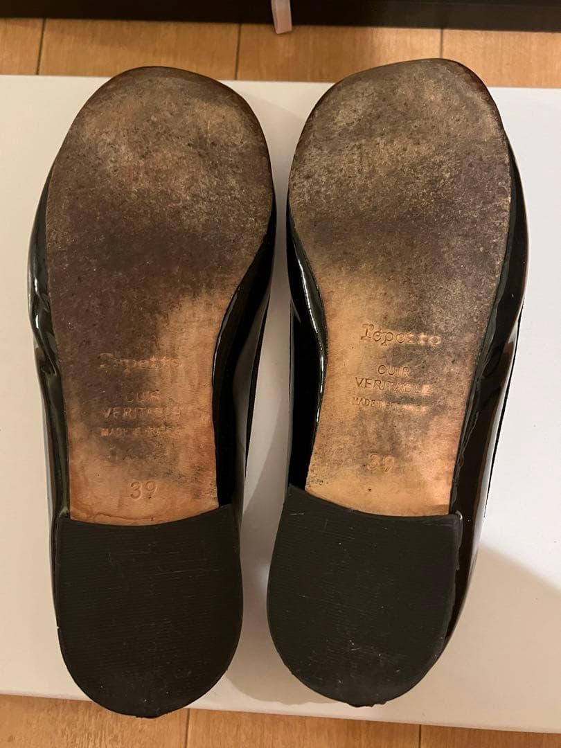 レペット　サンドリオン　黒 エナメル バレエシューズ　フランス製