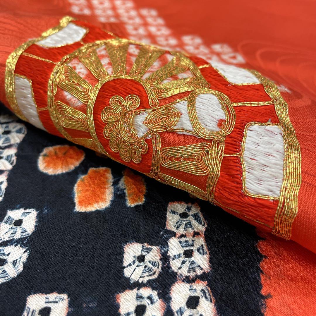 ◎mk-3118　七五三　女の子　着物・帯セット　アンティーク　12-19