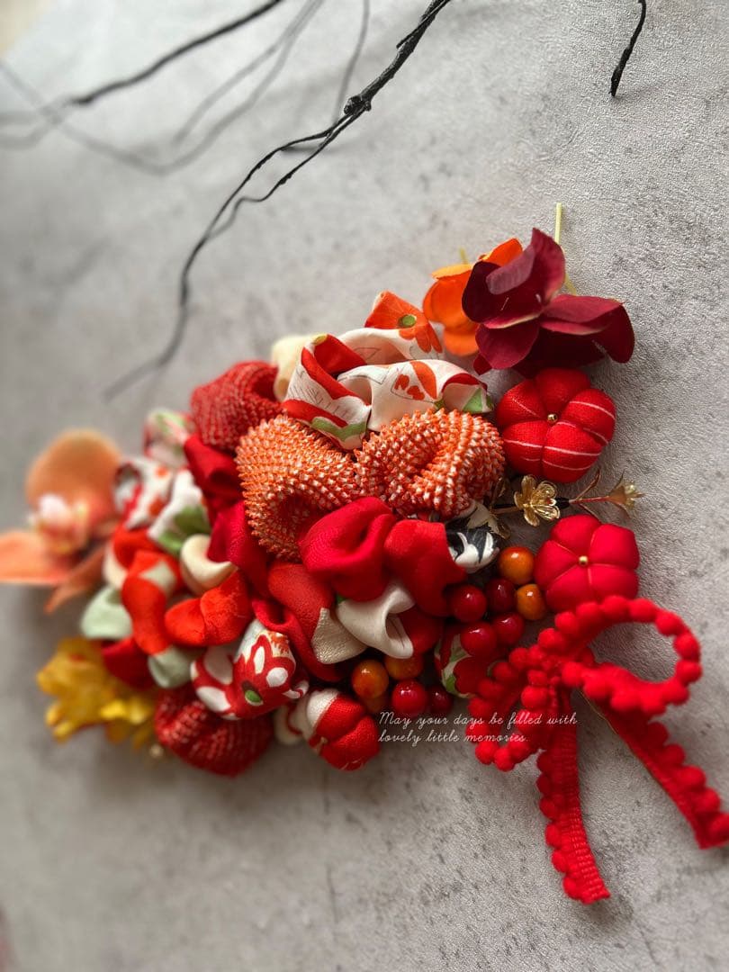 h*r様 七五三　七五三髪飾り　ヘッドドレス　着物髪飾り　リメイク髪飾り　029