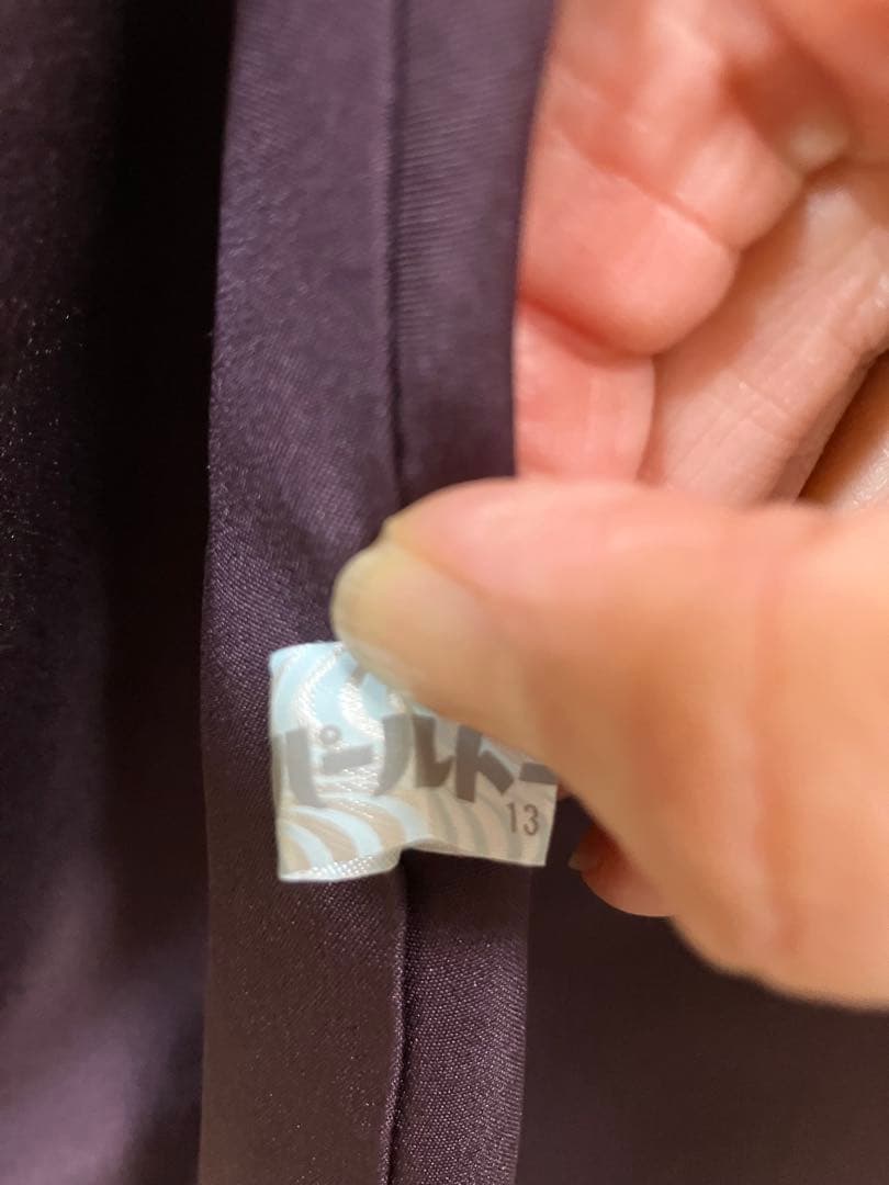 専用 裄丈68 身丈162紫根染 袷着物 証紙付き パールトーン加工