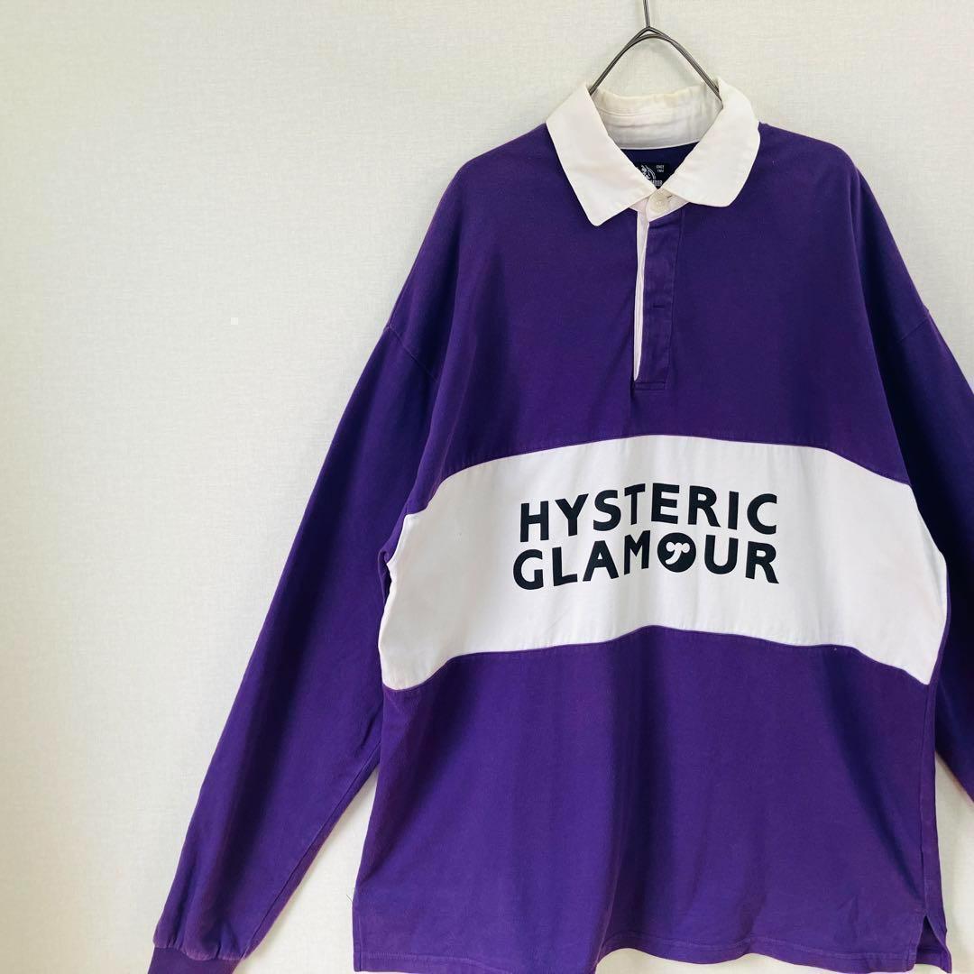 【激レア】ヒステリックグラマー ラグビーシャツ サイズL　ＨＹＳ　ＳＹMBOL