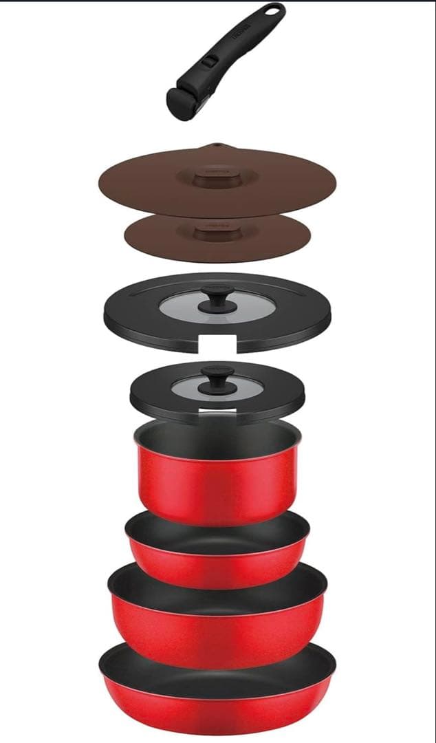 新品 サーモス デュラブルシリーズ 取っ手のとれるフライパン9点セット