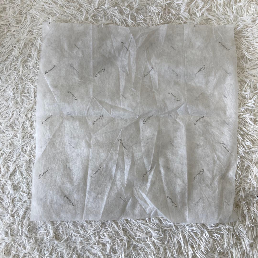 キタムラ✨かごバッグ　レザー　トートバッグ　夏　編み込み　保存袋　自立　異素材