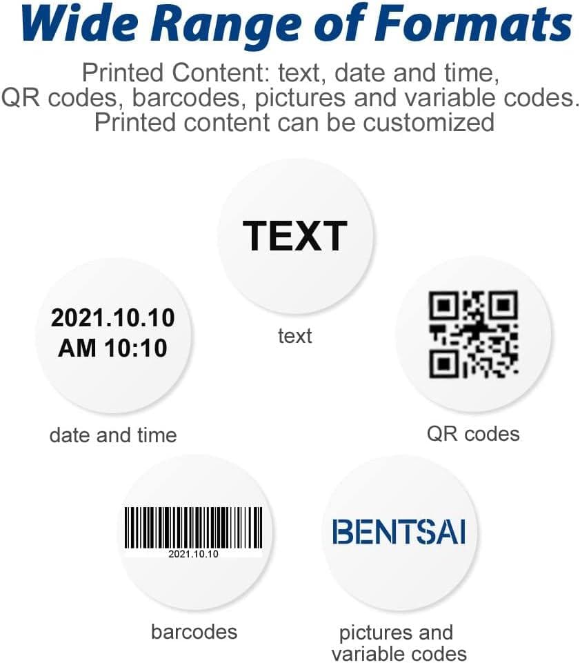 BENTSAI B30 1インチ ハンドヘルドプリンターラベラー 4.3インチ