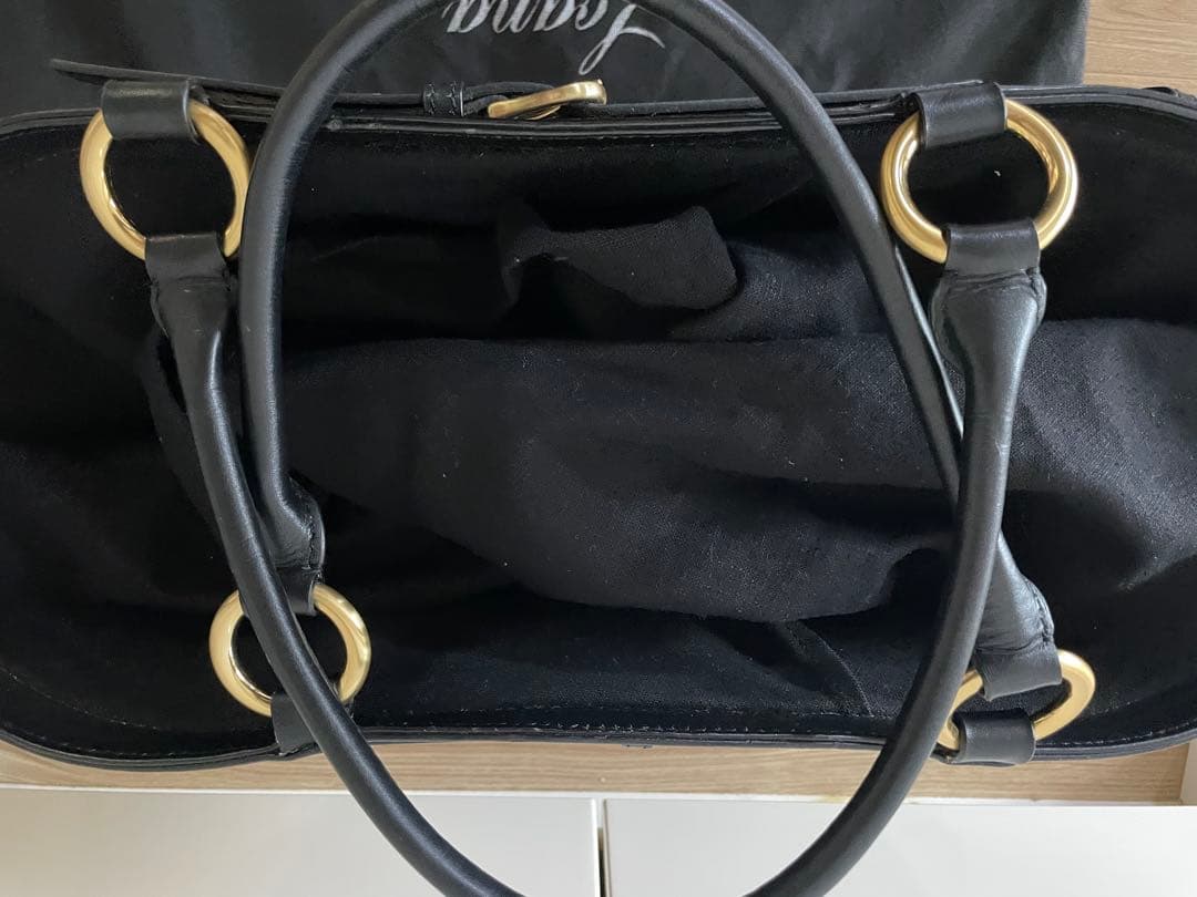 最終値下げ☆LOANA ストローとレザーの大人のかごバッグ