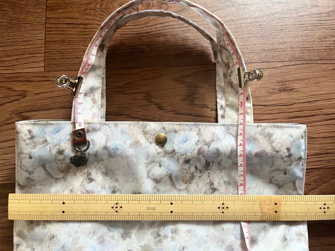 専用　リバティプリント　ラミネート　スクエアバッグ　ハムステッドサマー