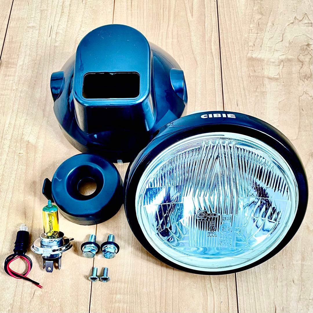 当時物 CIBIE シビエ 凹み ヘッドライト 160 CB250T マーシャル