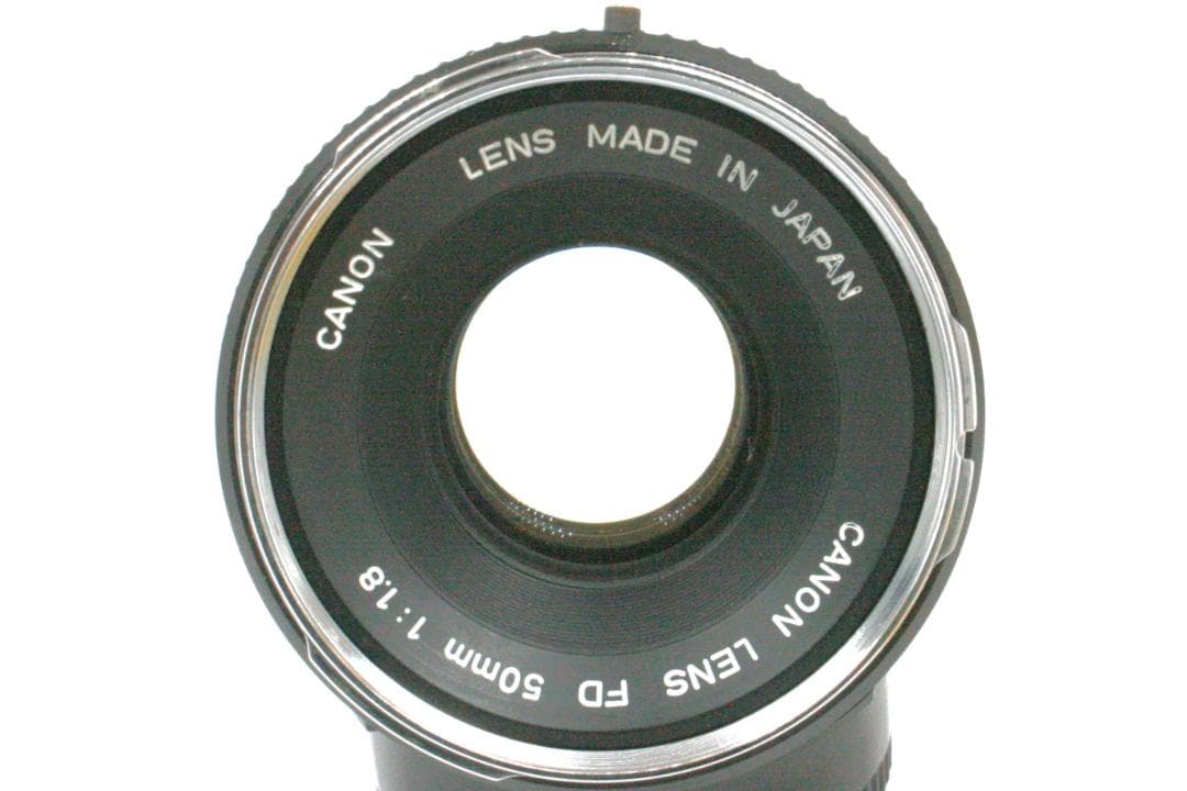 【整備済】 Canon AV-1 黒 FD 50mm F/1.8 付属品有 19