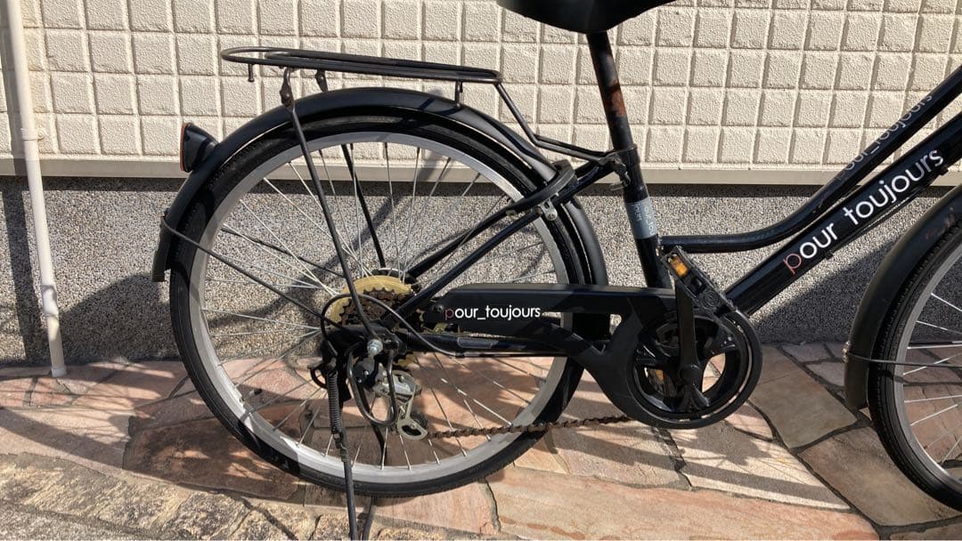 22インチ　子供用自転車　黒色
