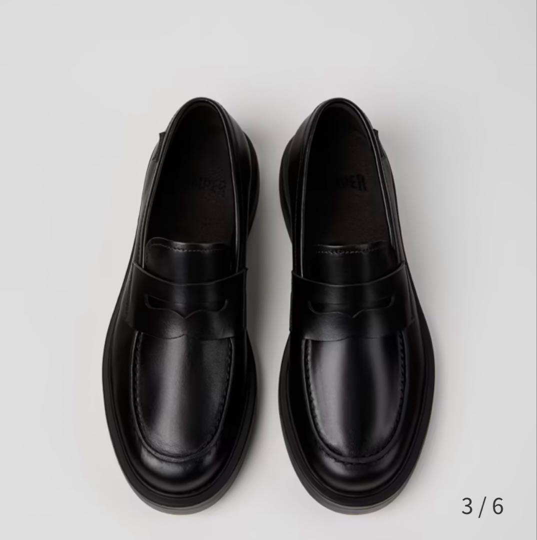 【最終値下げ】CAMPER Dean ブラック ローファー 40
