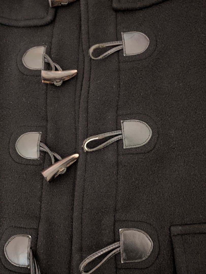 バーバリープローサム　ダッフルコート　イングランド製ビンテージ　黒サイズL