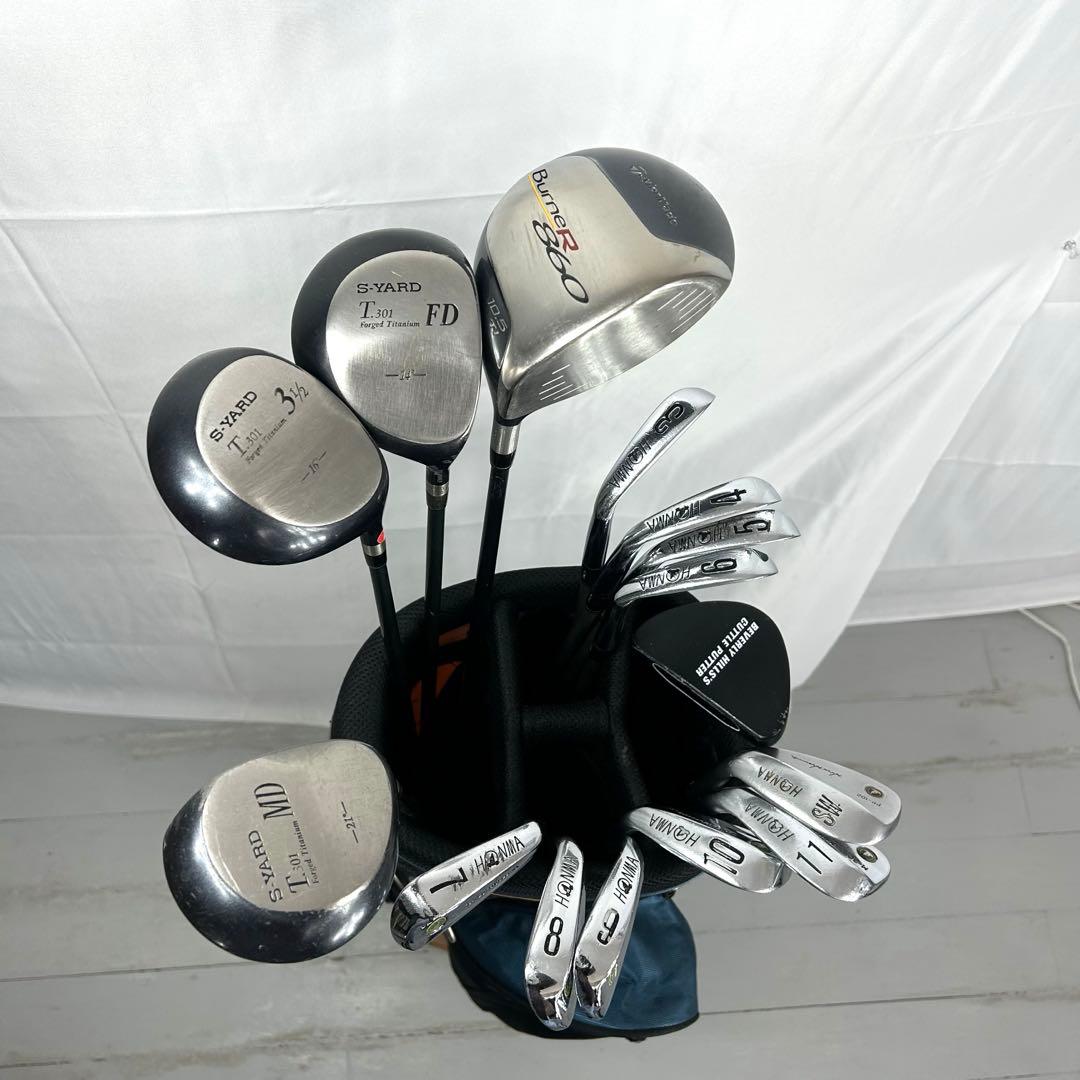本格派　メンズゴルフクラブ　15本　フルセット お試しセット　ゴルフセット