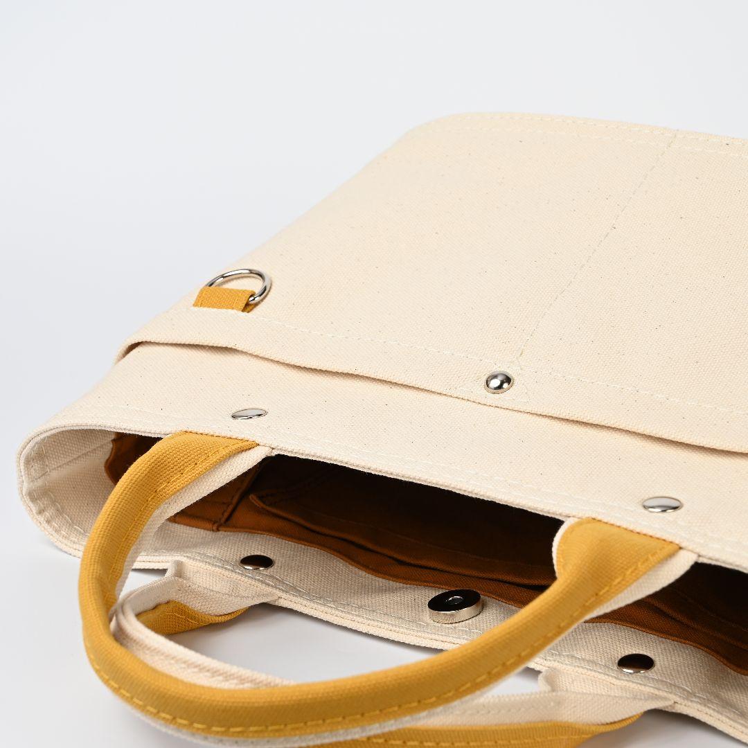 [emi]8号/11号×倉敷帆布×8番糸 オーバル底トートM×2