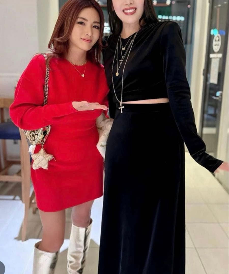 定価約13万円 一瞬で売り切れた MYLAN カシミヤ混ニットドレス リボン付