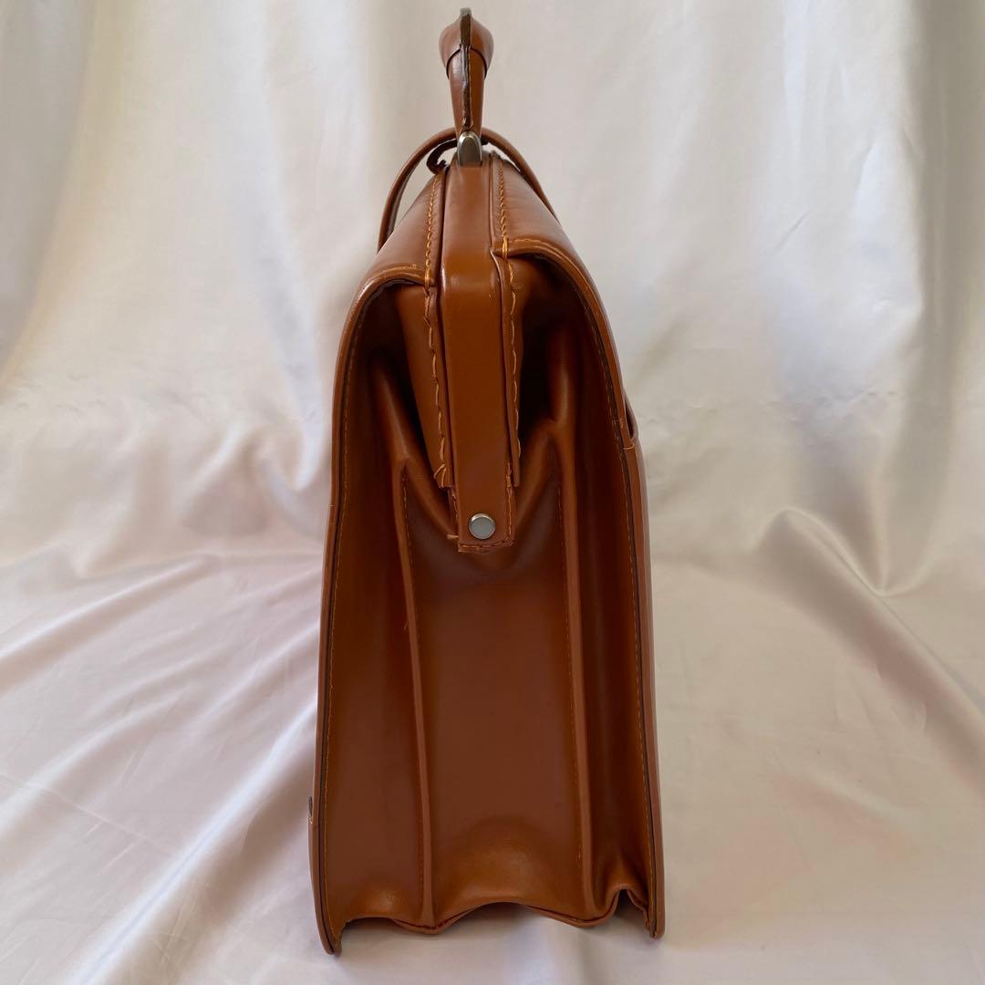 ダレスバッグ ダイヤルロック キャメル 日本製