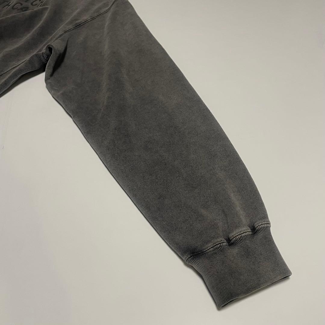 Black Eye Patch フェード　取扱注意スウェット　グレー　L 墨黒