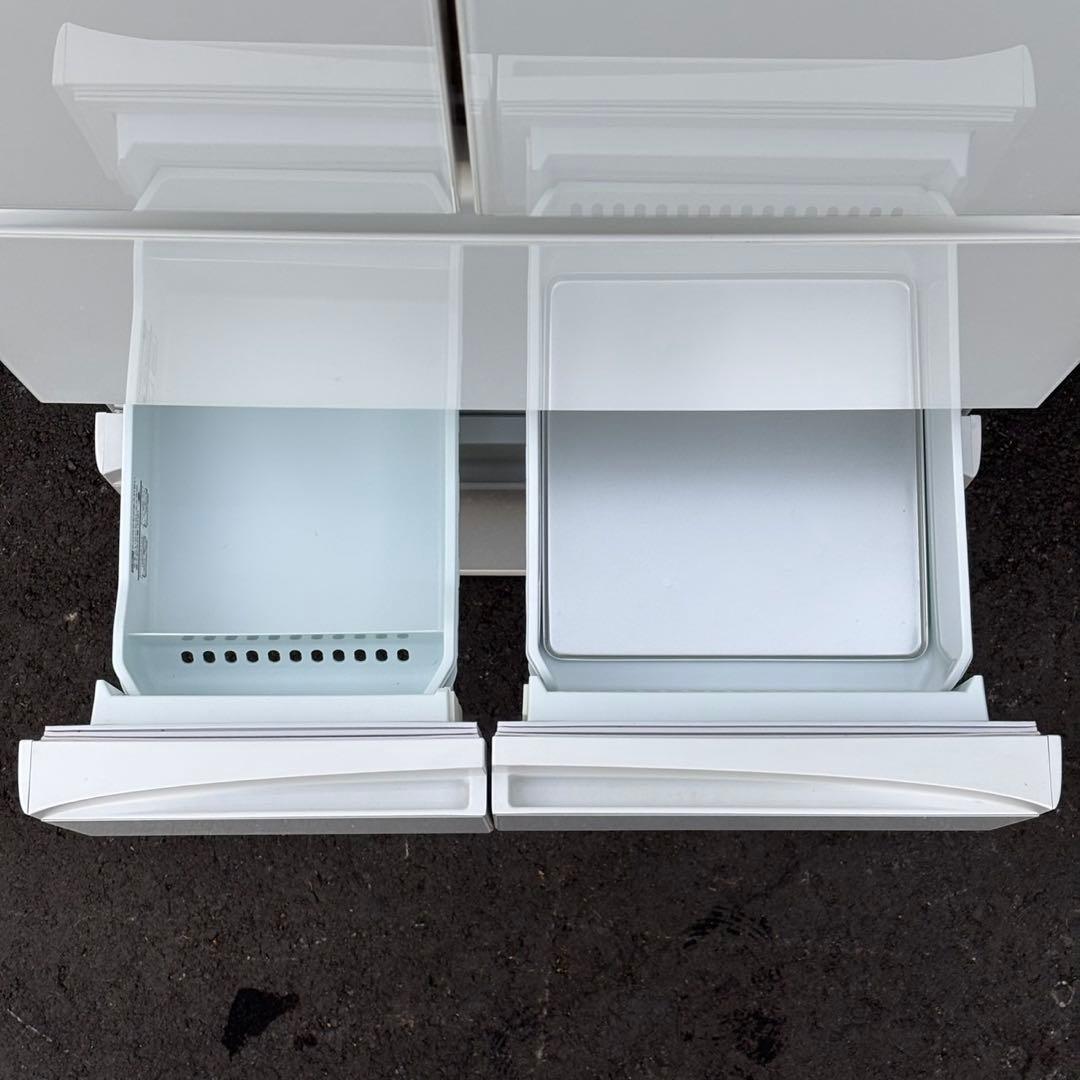 ＊ちゃめ 東芝 462L 6枚ドア 冷蔵庫 GR-P460FD(EW)