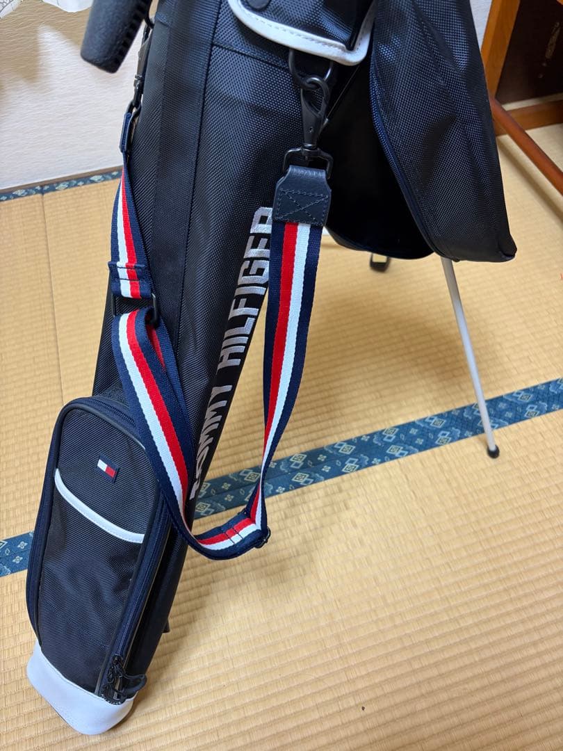 美品　  キャディバッグ 紺色