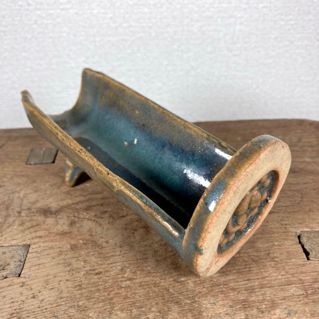 煎茶道具　瓦型　茶合　茶則　茶量　陶芸　陶器　焼物