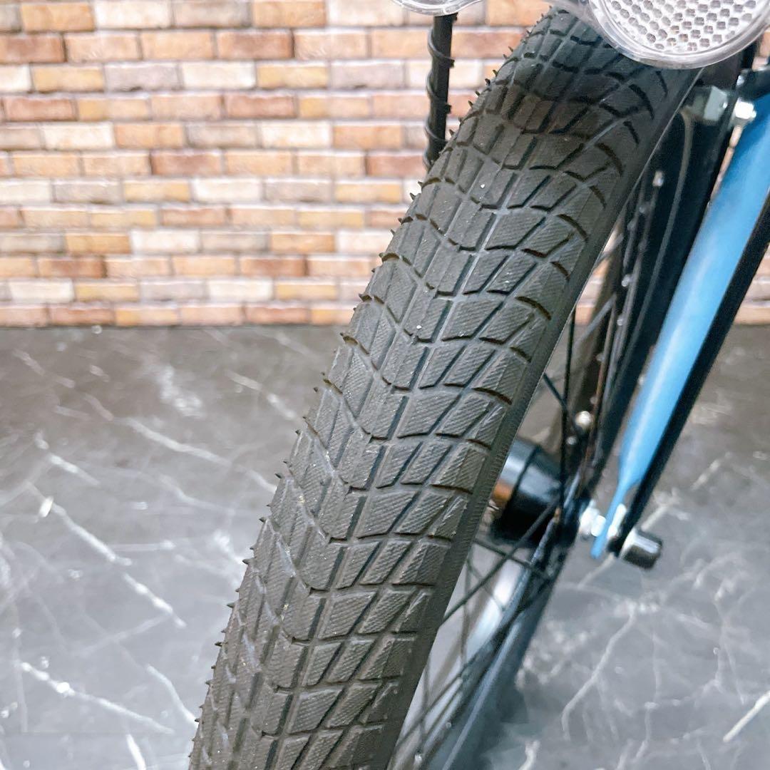 【61】小径車 WONKA 水色 ブルー 外装変速付き