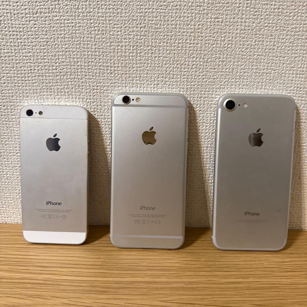 Apple iPhone 5 6 7 シルバー 本体 ジャンク品