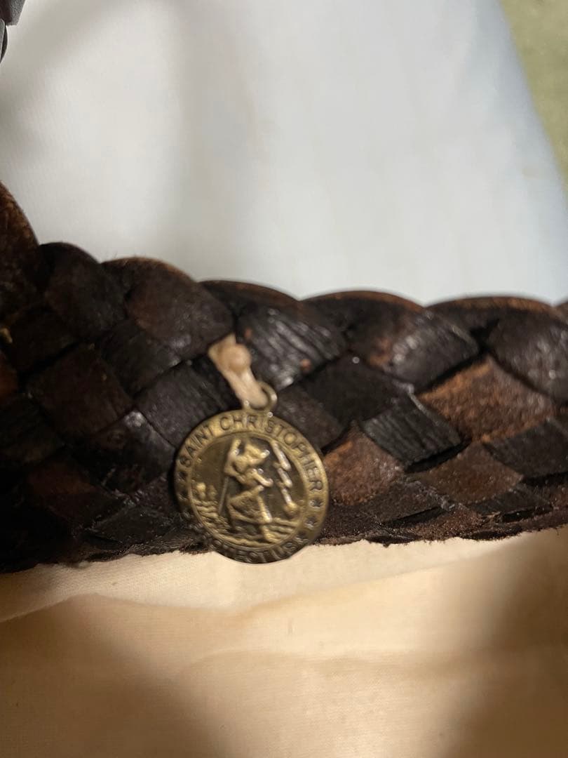 美品　Dragon Diffusion ドラゴン 編み込みレザーバッグ　タン