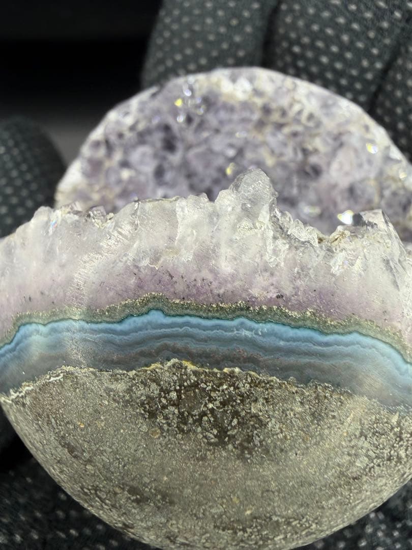 アメジスト 笑口 虹入り 210