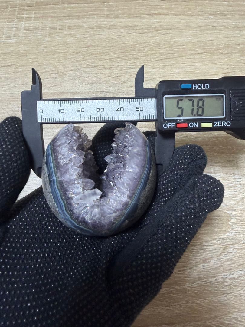 アメジスト 笑口 虹入り 210