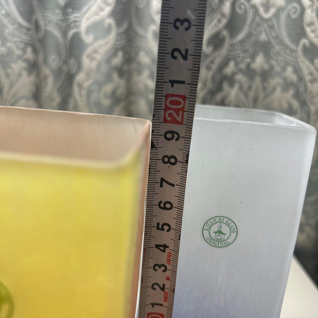 北一硝子 花瓶 角型 4点セット ＊花器 四角