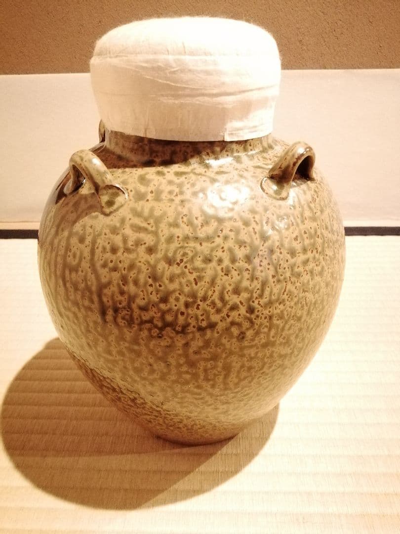 【茶事具】尾中窯　市野克造　丹波焼飾壺　茶壺　その他988