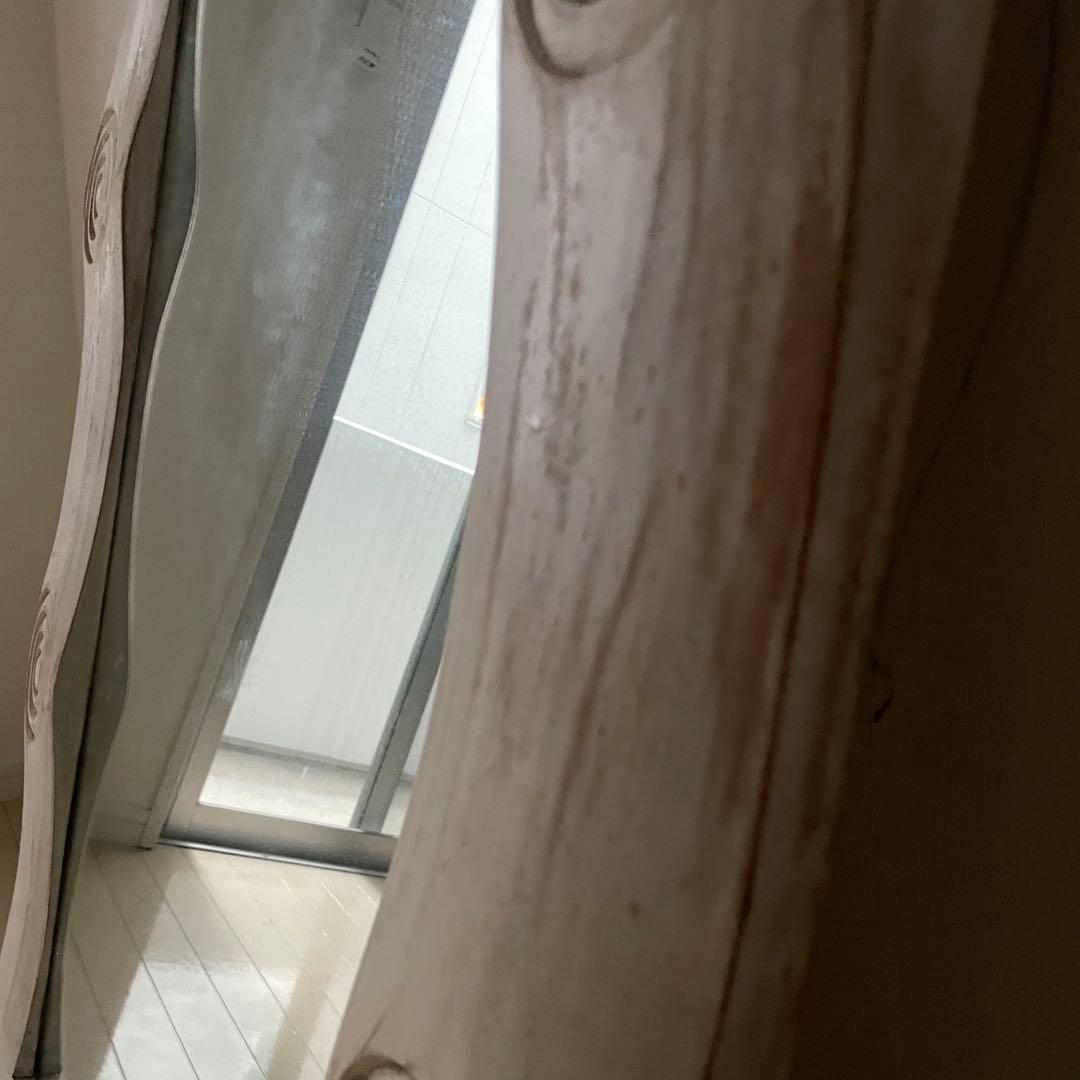 アンティーク ミラー 姿見 全身鏡 木製フレーム 店舗什器 ヴィンテージ